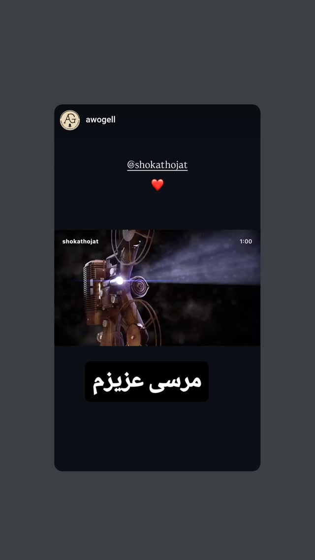  جدید ترین استوری اینستاگرام شوکت حجت