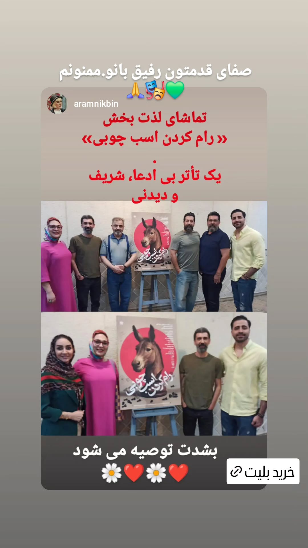  جدید ترین استوری اینستاگرام سینا رازانی