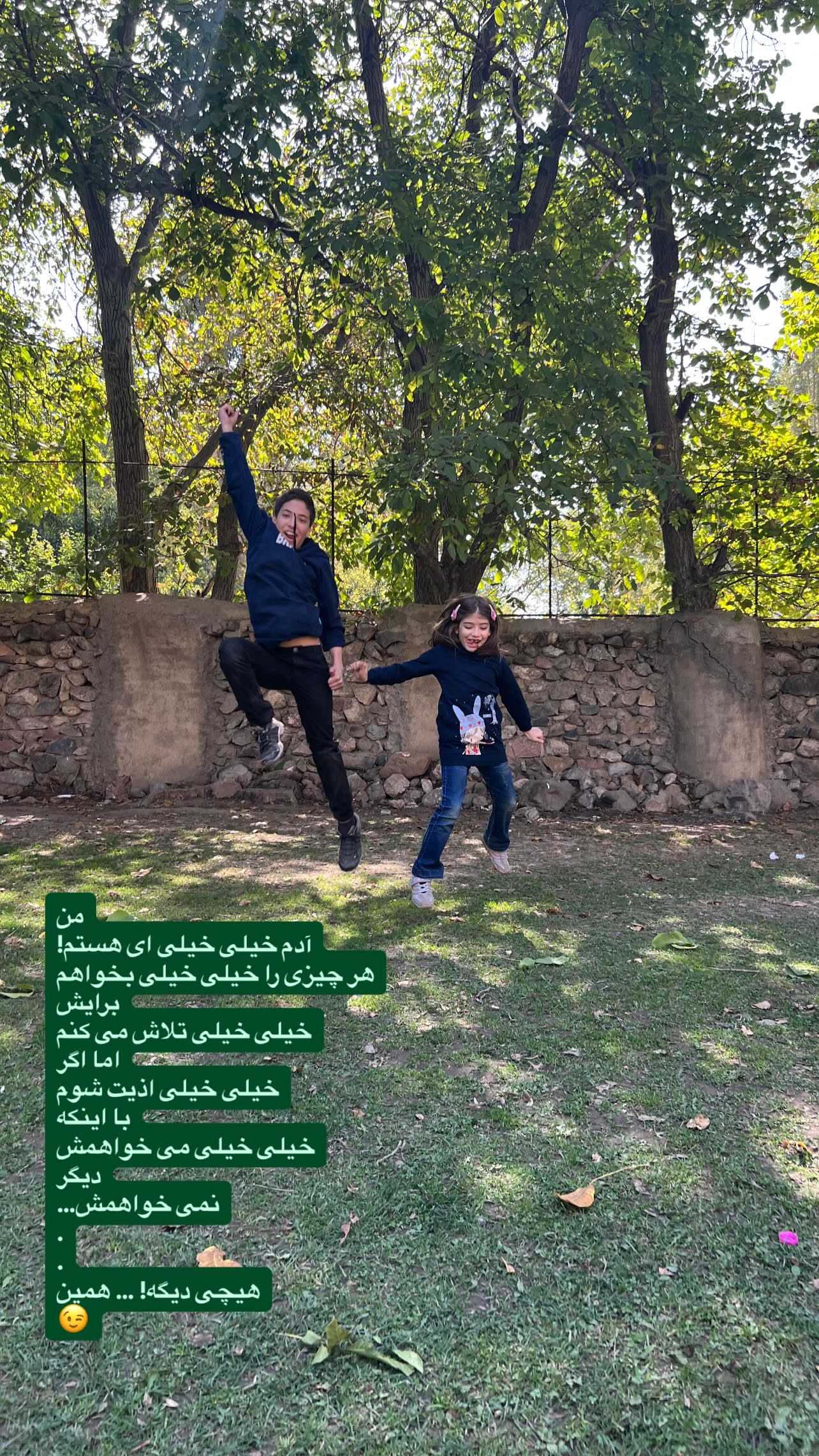  جدید ترین استوری اینستاگرام سميه كاظم بيكى
