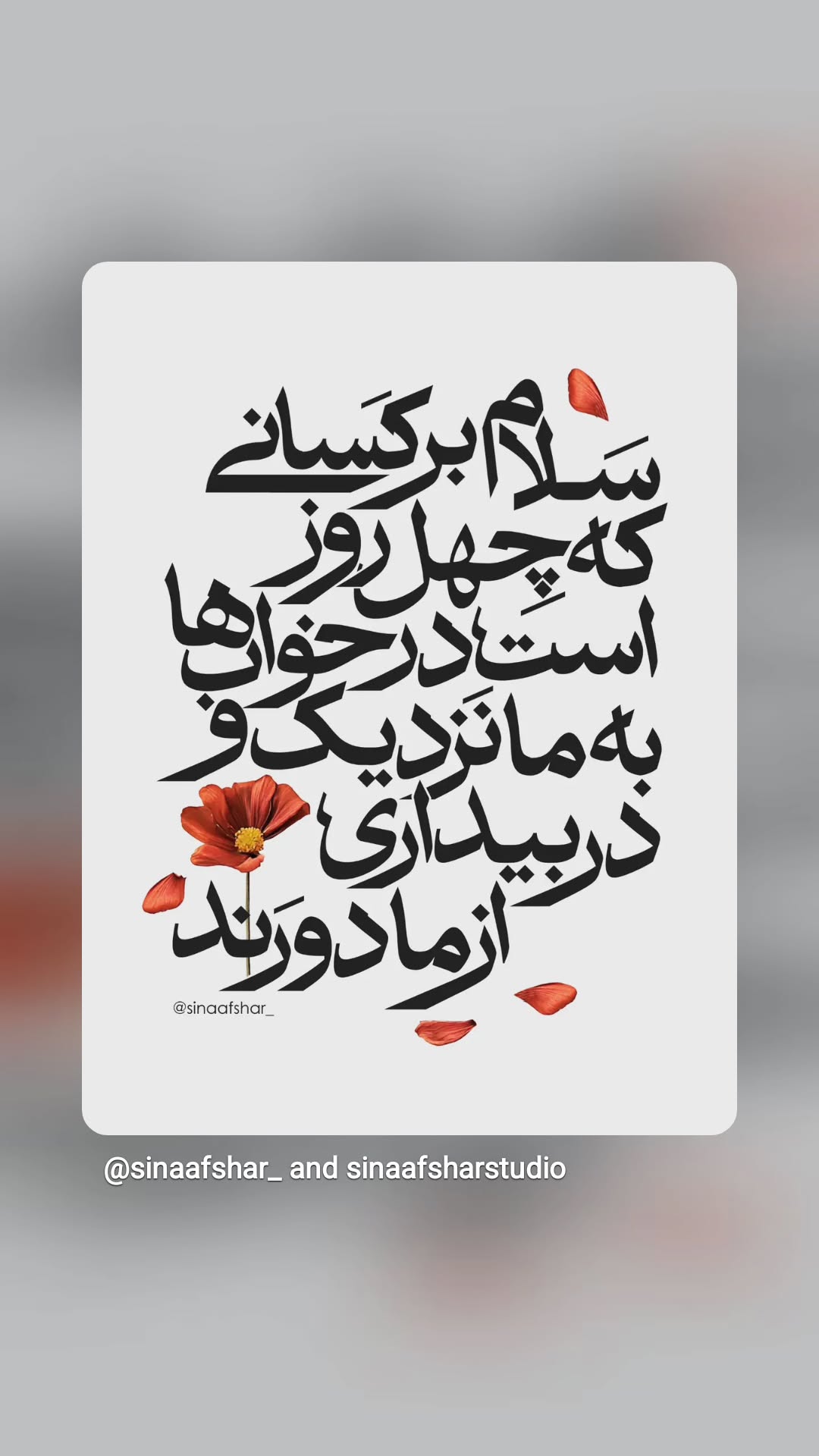  جدید ترین استوری اینستاگرام سوگل سادات خلیق