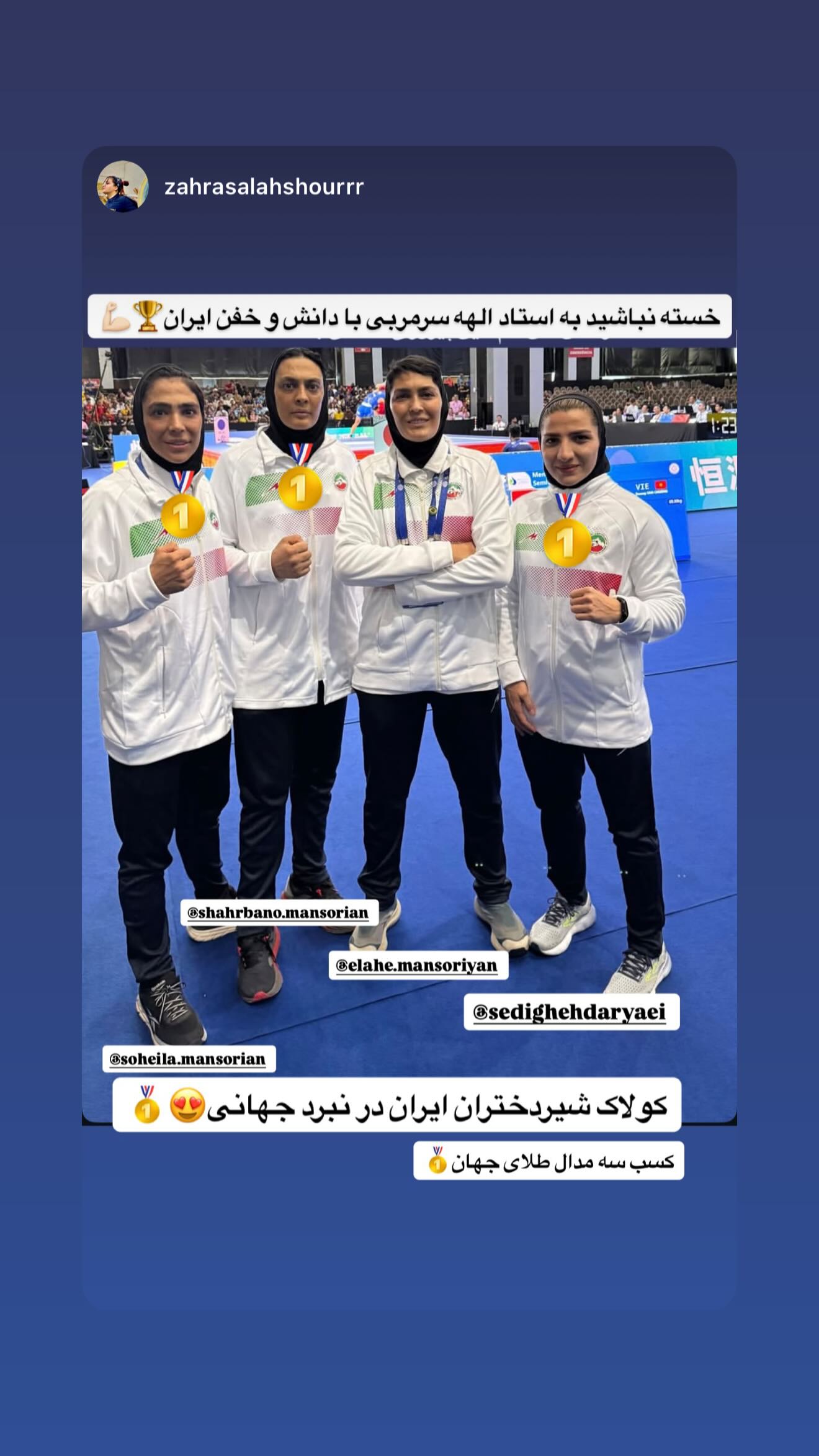  جدید ترین استوری اینستاگرام سهیلا منصوریان
