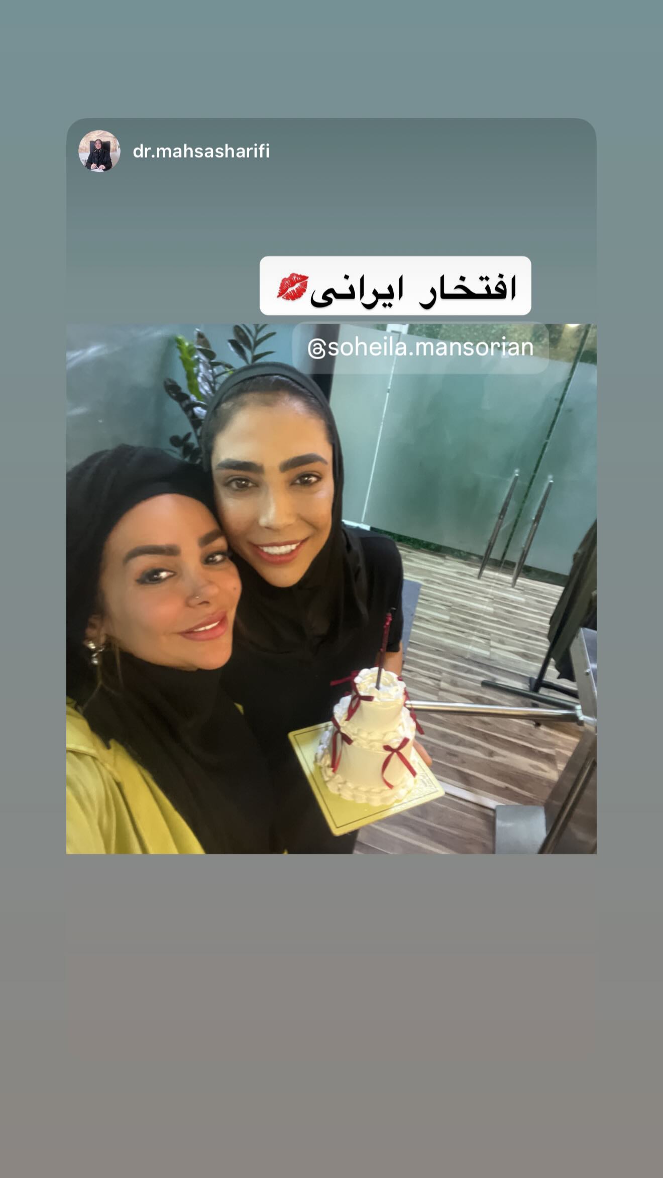  جدید ترین استوری اینستاگرام سهیلا منصوریان