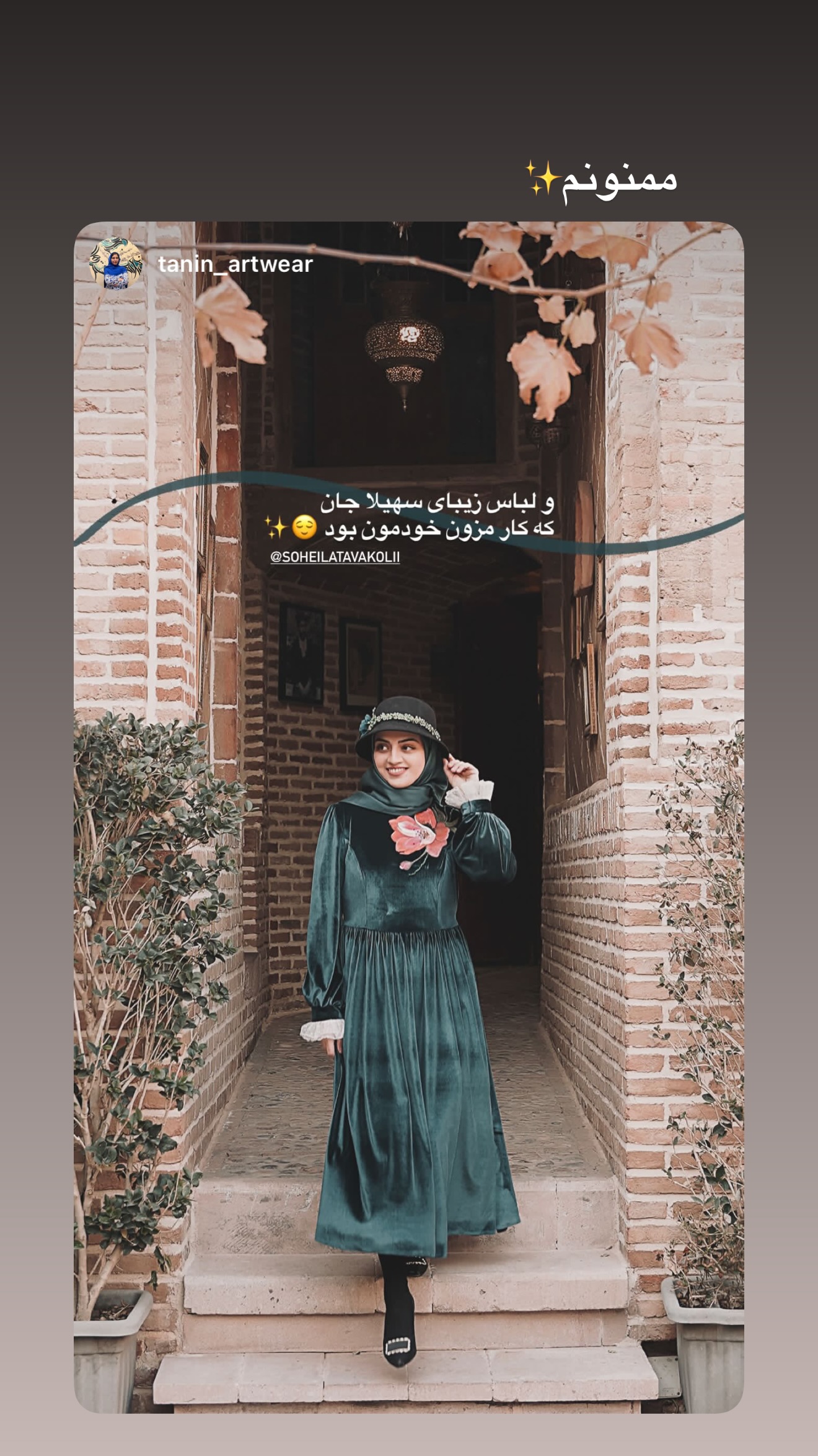  جدید ترین استوری اینستاگرام سهیلا سادات