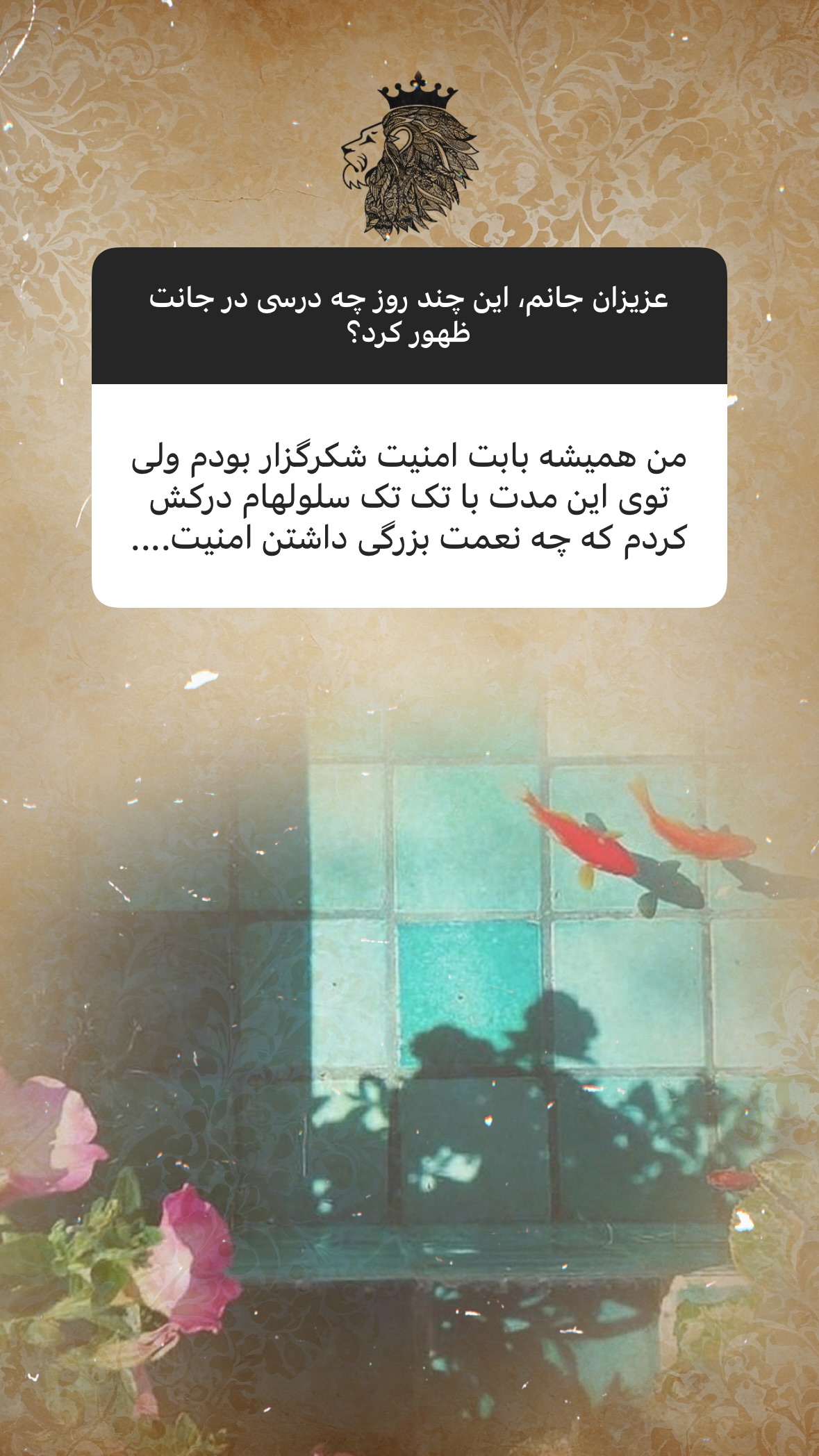  جدید ترین استوری اینستاگرام سهیل سنگرزاده