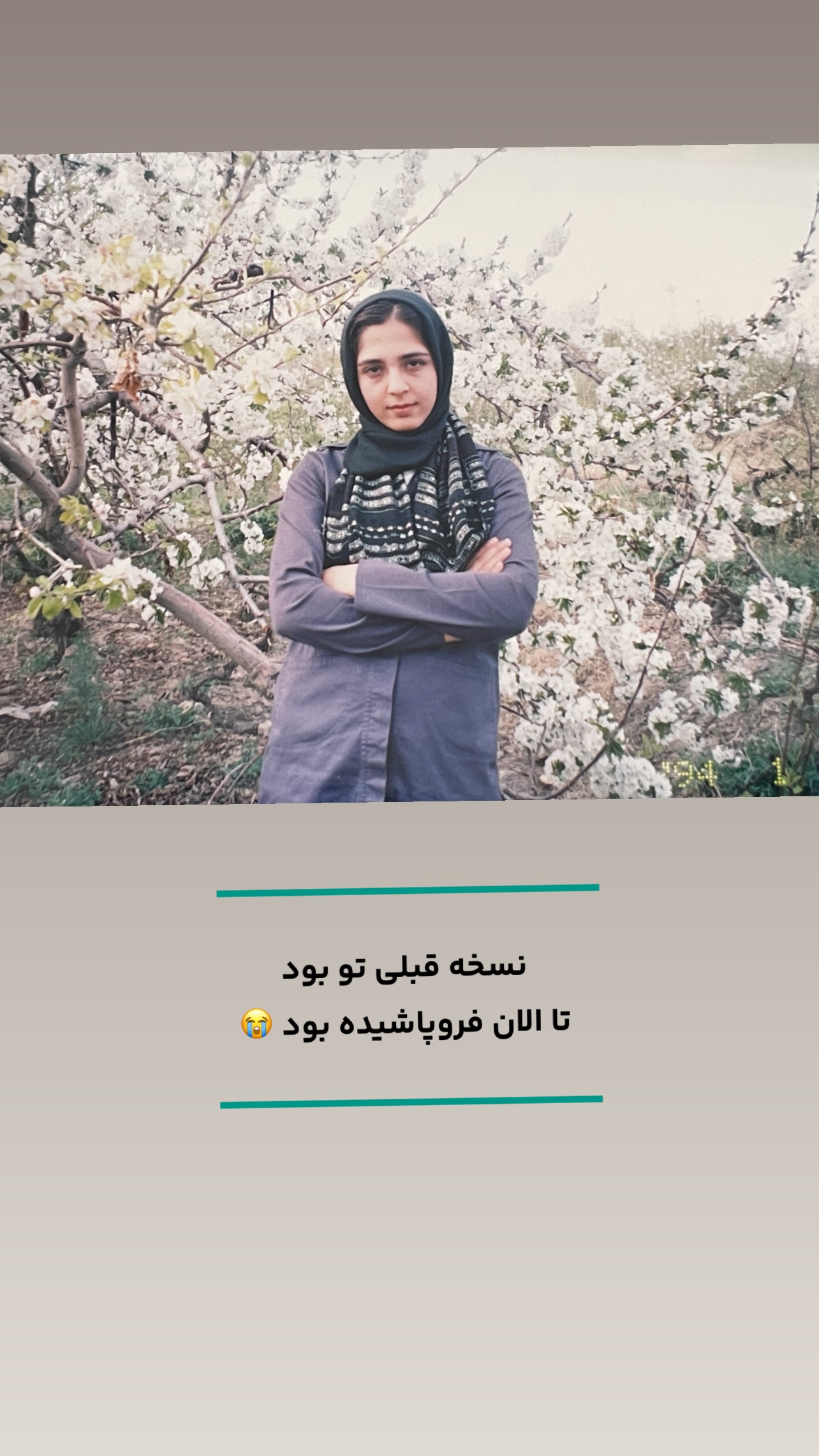  جدید ترین استوری اینستاگرام فرزانه قهرمانی