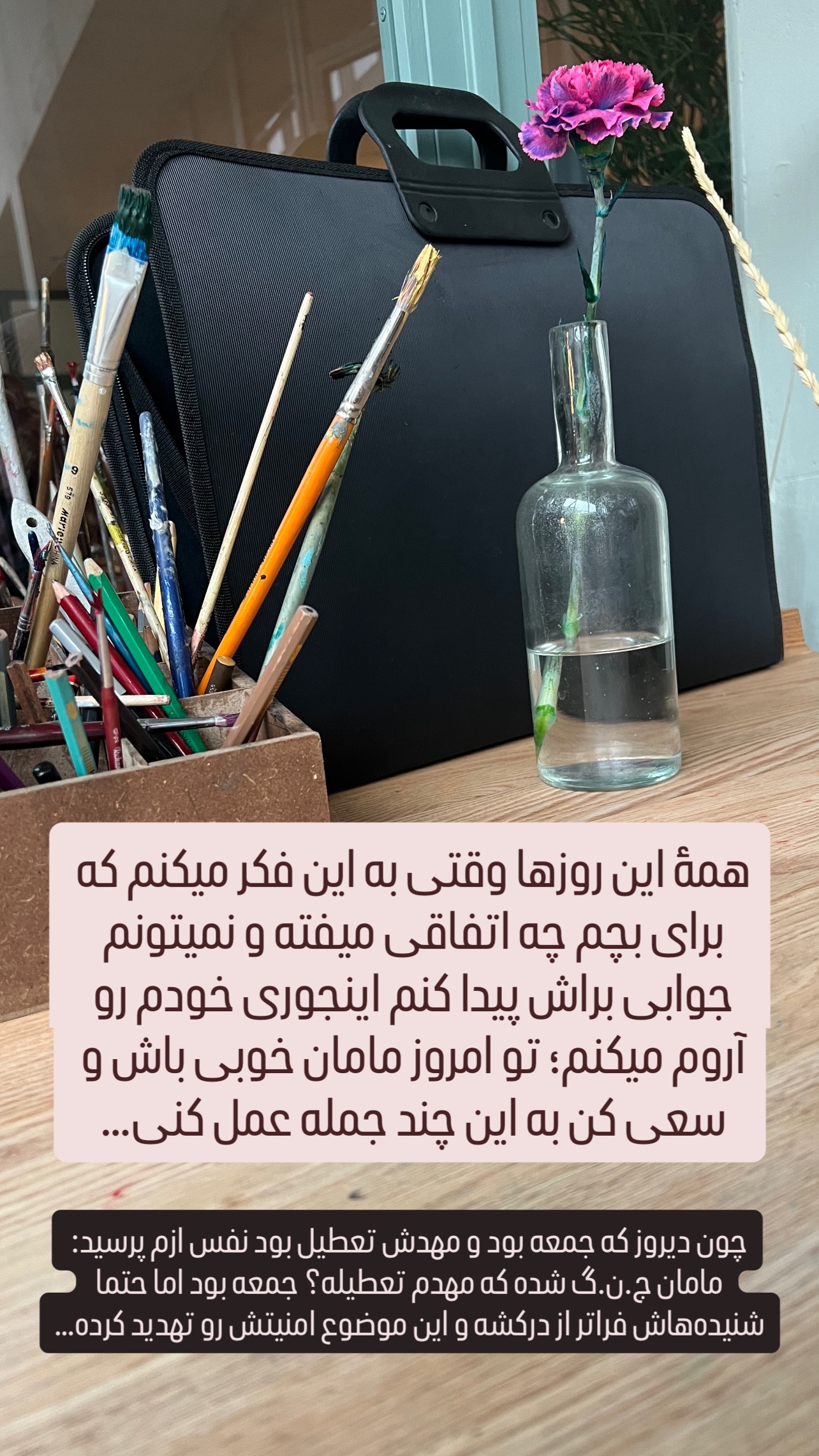  جدید ترین استوری اینستاگرام ثریا علوی نژاد