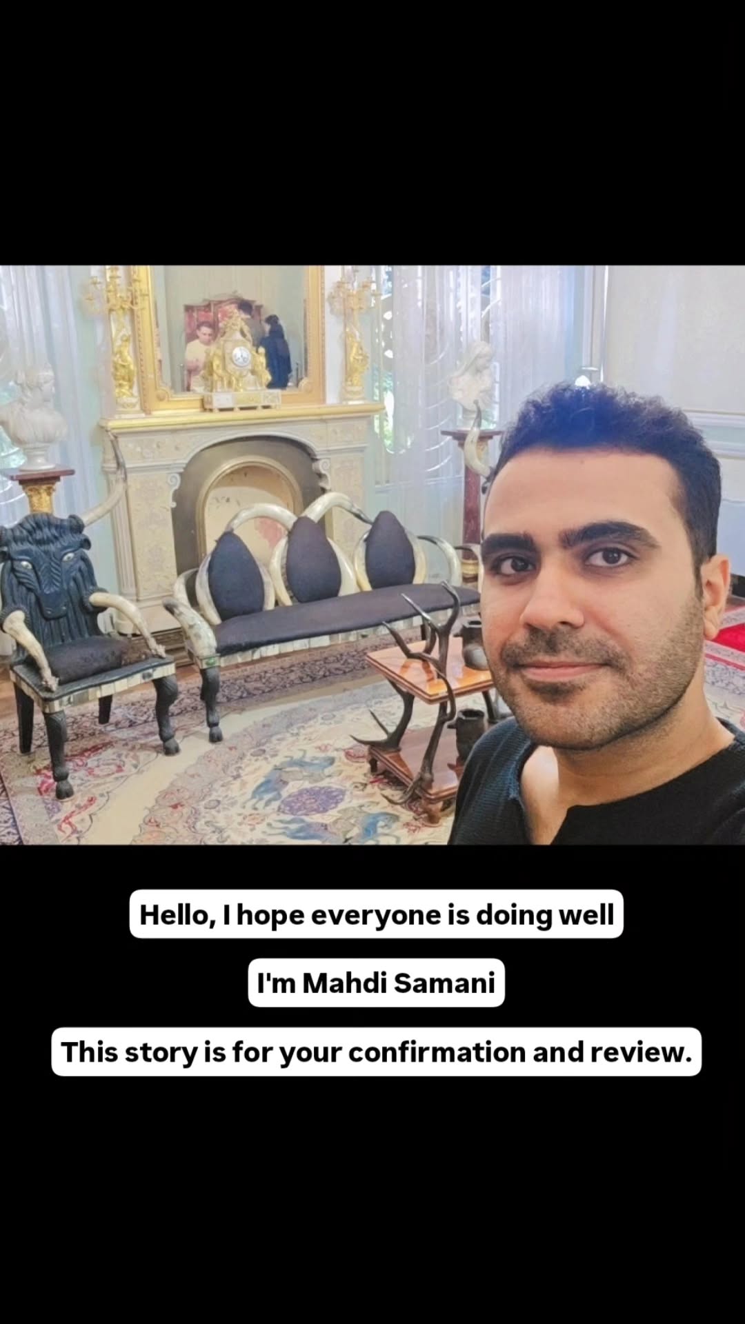  جدید ترین استوری اینستاگرام مهدی سامانی