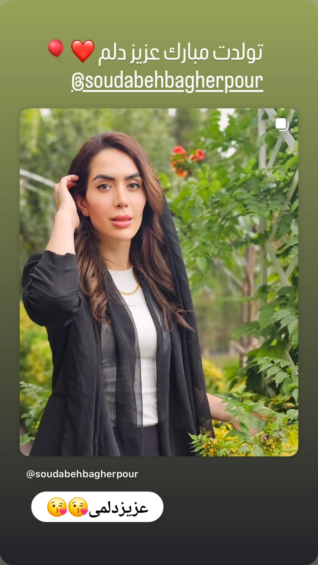  جدید ترین استوری اینستاگرام سودابه باقرپور