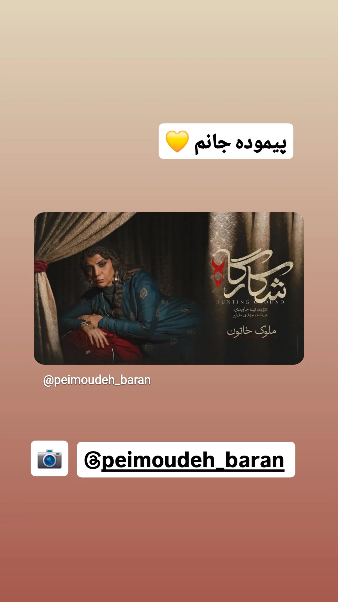  جدید ترین استوری اینستاگرام سوسن پرور