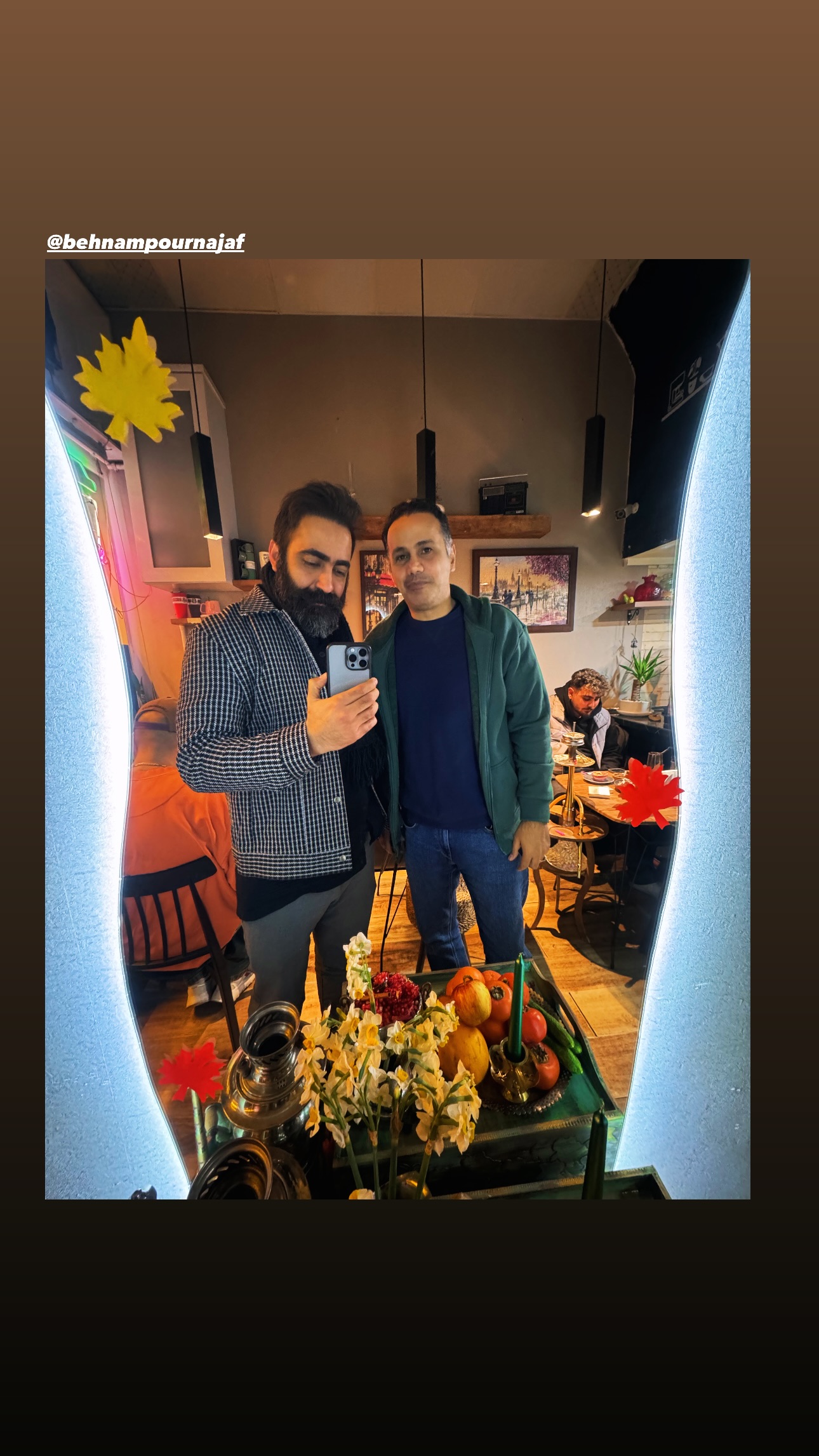  جدید ترین استوری اینستاگرام طاها بذرافشان