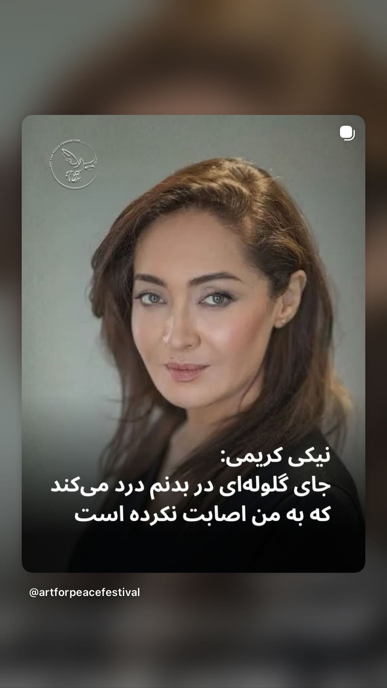  جدید ترین استوری اینستاگرام تهمینه میلانی