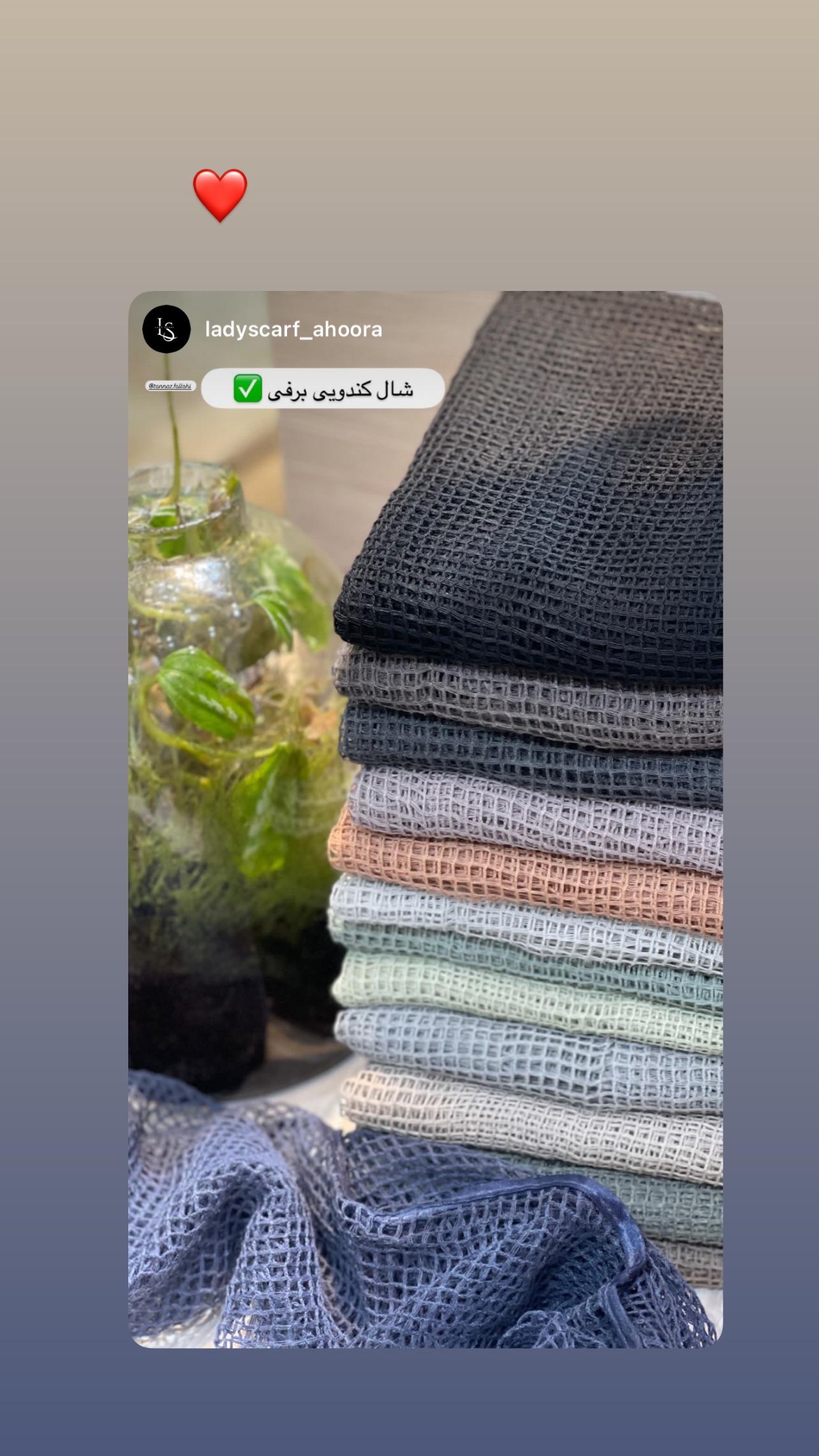  جدید ترین استوری اینستاگرام طناز فلاحی