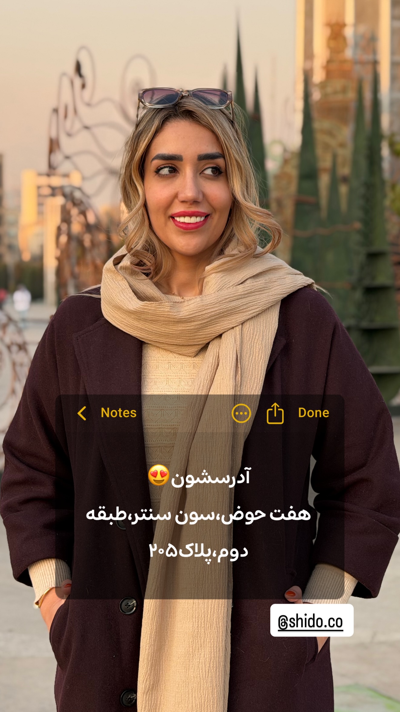  جدید ترین استوری اینستاگرام طناز فراهانی