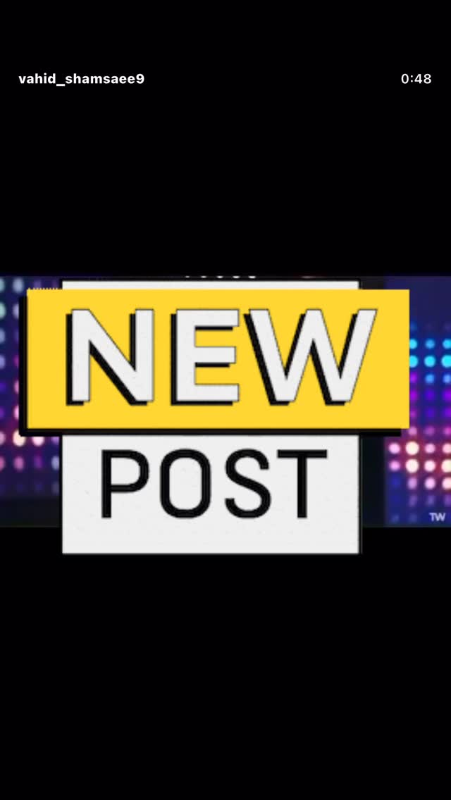  جدید ترین استوری اینستاگرام وحید شمسایی