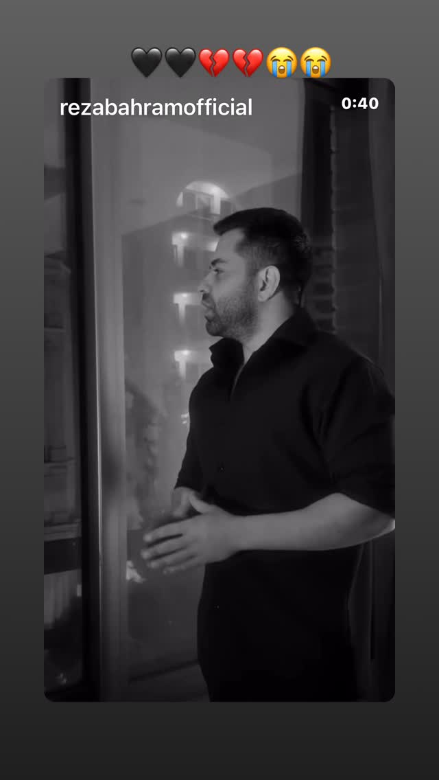  جدید ترین استوری اینستاگرام وحید اکبرزاده