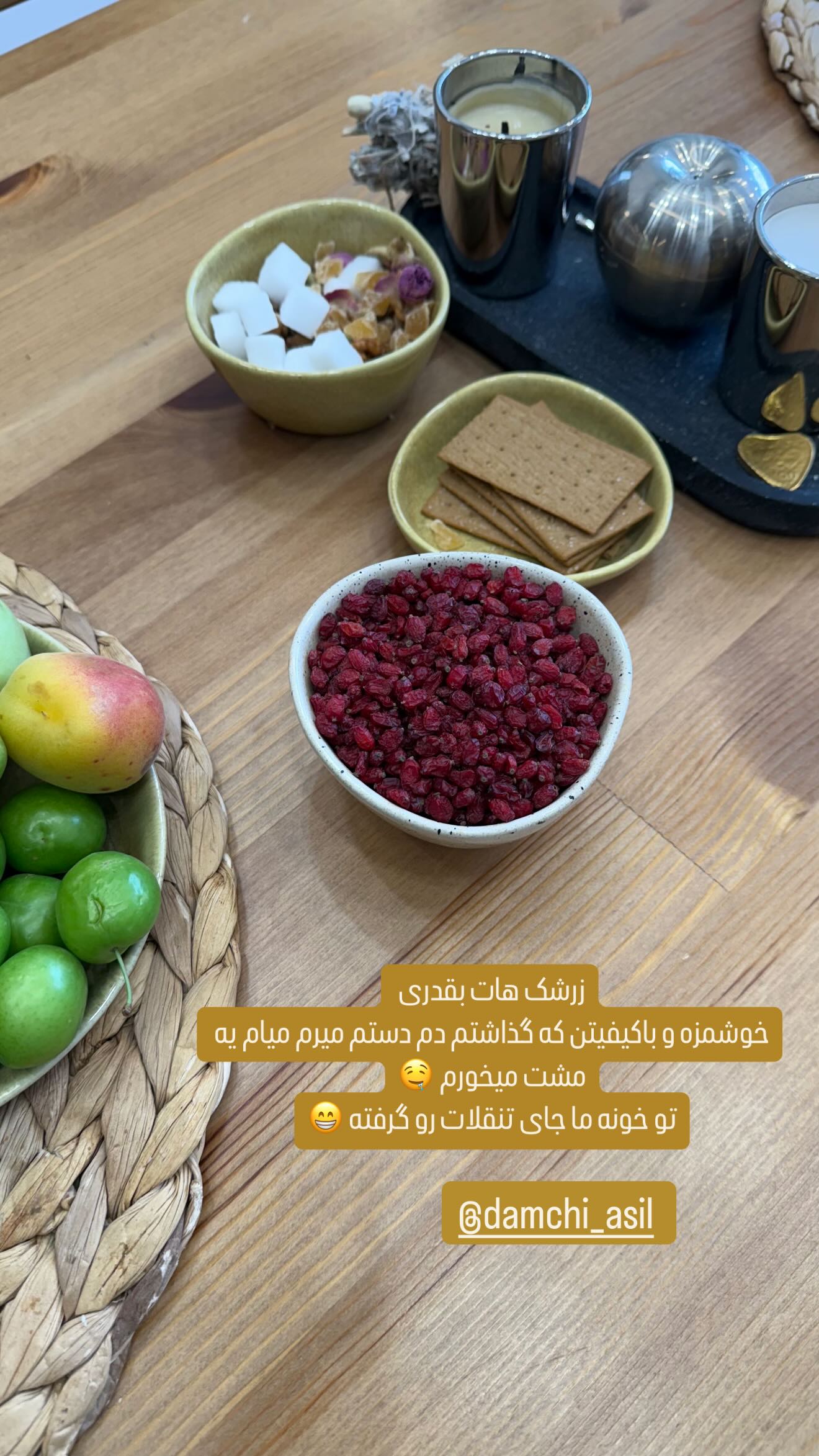  جدید ترین استوری اینستاگرام وحیده علی حسینی