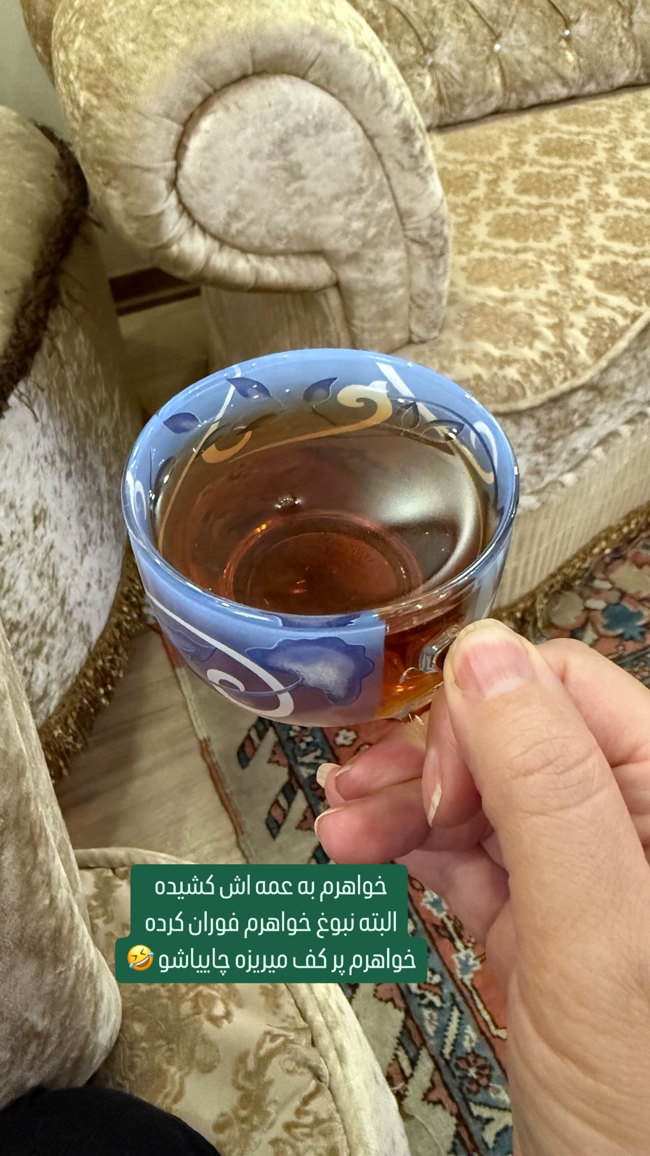  جدید ترین استوری اینستاگرام وحیده علی حسینی