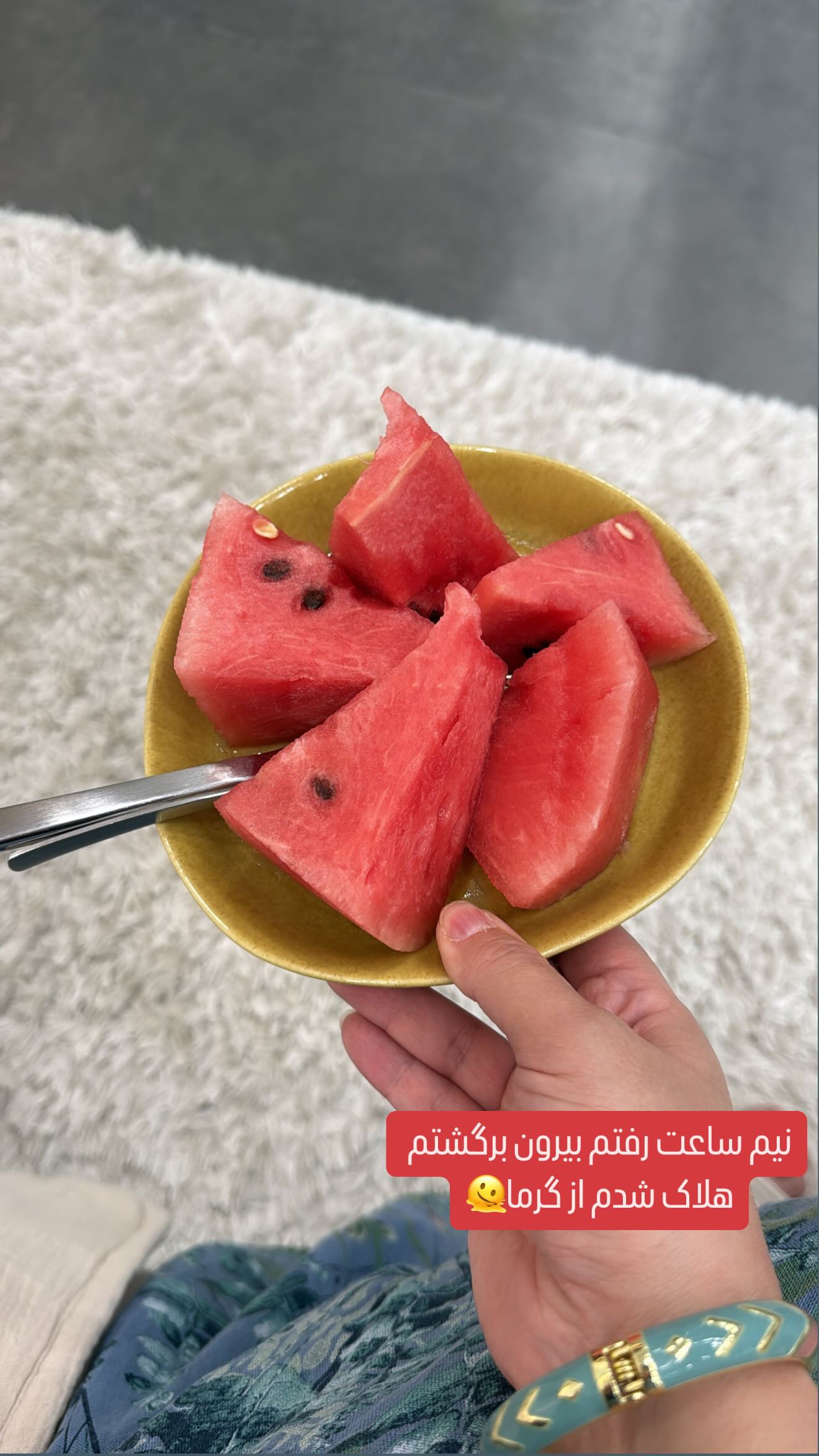  جدید ترین استوری اینستاگرام وحیده علی حسینی