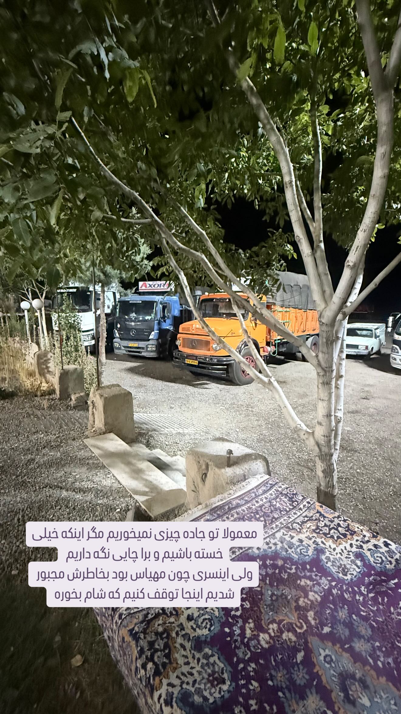  جدید ترین استوری اینستاگرام وحیده علی حسینی