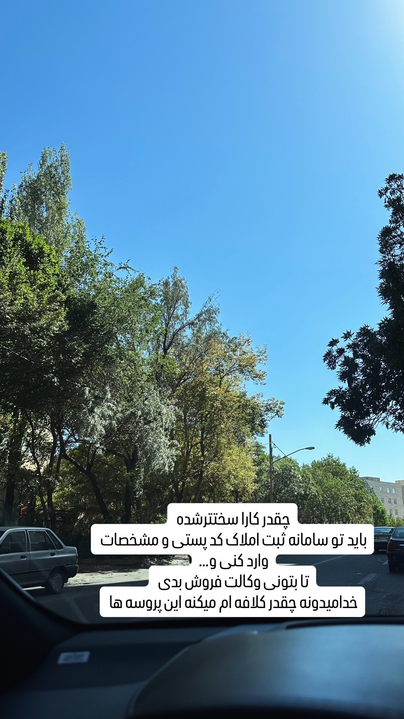  جدید ترین استوری اینستاگرام وحیده علی حسینی
