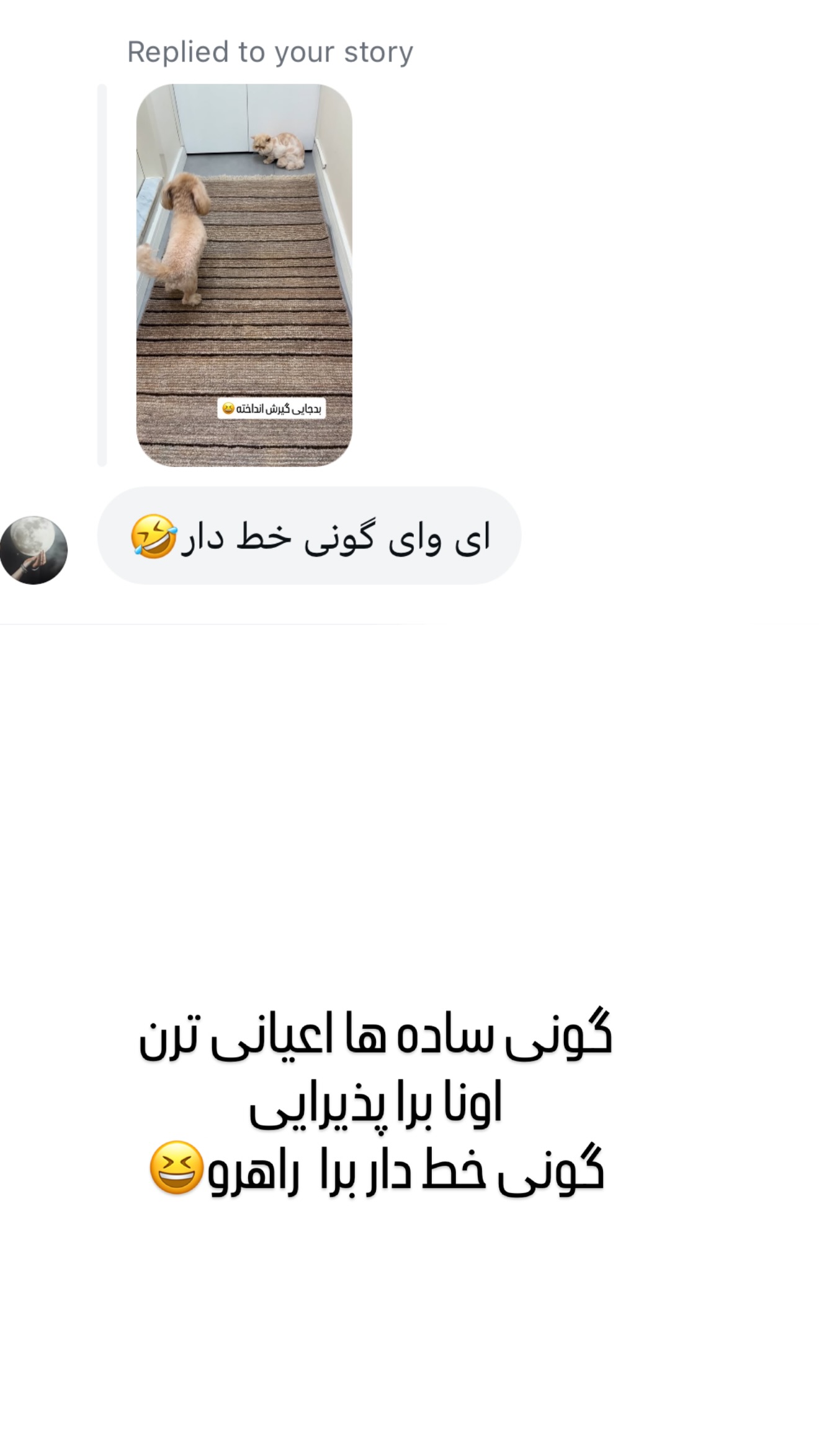  جدید ترین استوری اینستاگرام وحیده علی حسینی