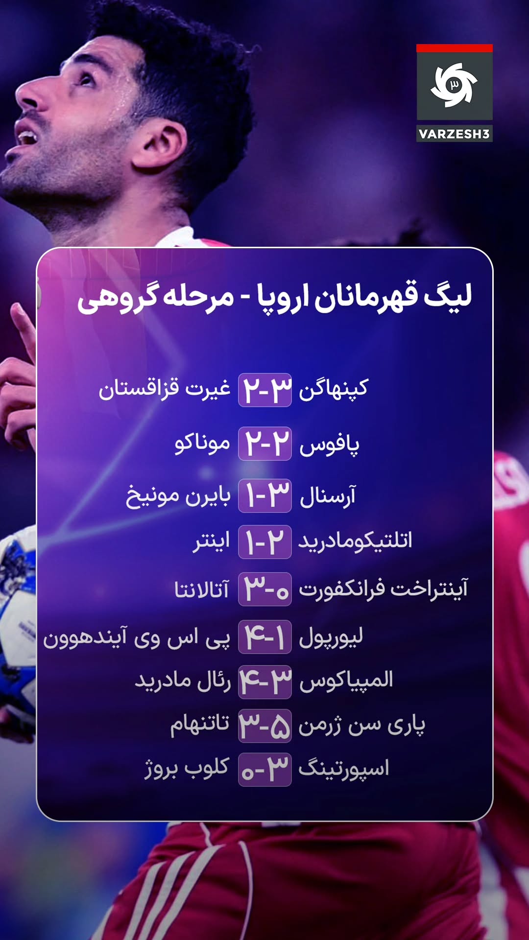  جدید ترین استوری اینستاگرام ورزش 3