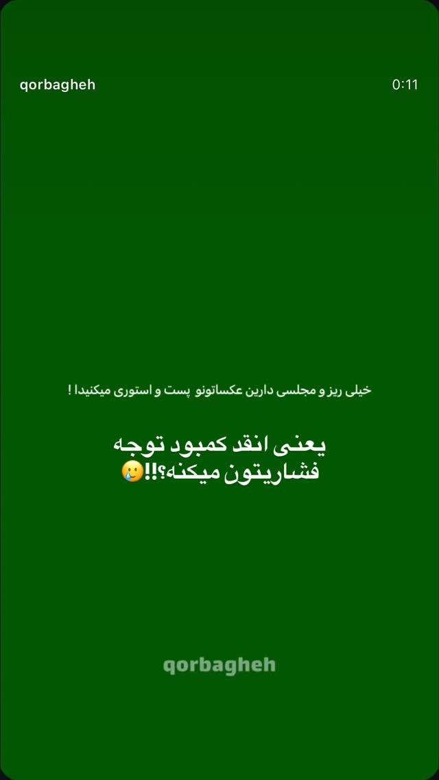  جدید ترین استوری اینستاگرام ویدا کیاروستمی