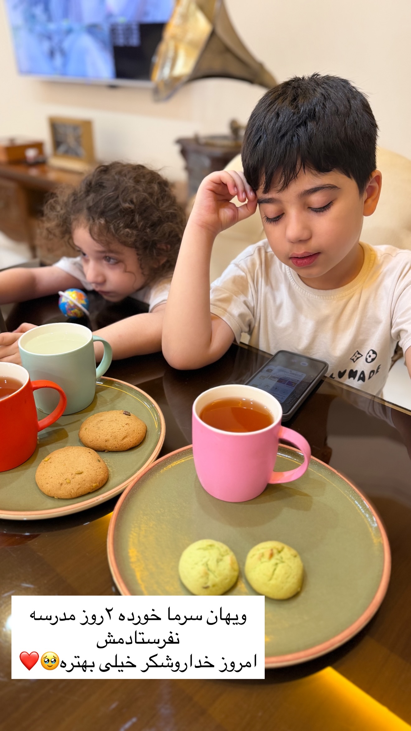  جدید ترین استوری اینستاگرام خانواده ویهان ایهان