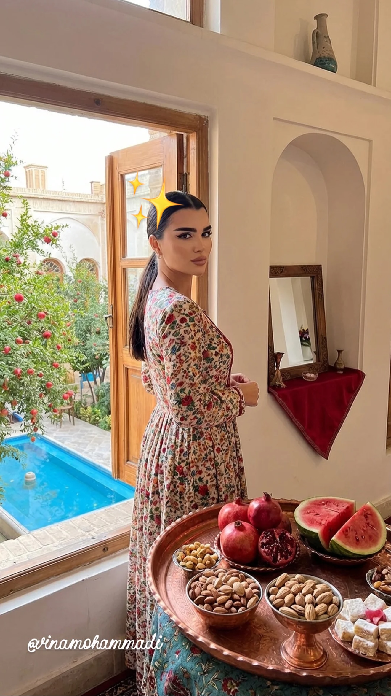  جدید ترین استوری اینستاگرام وینا محمدی