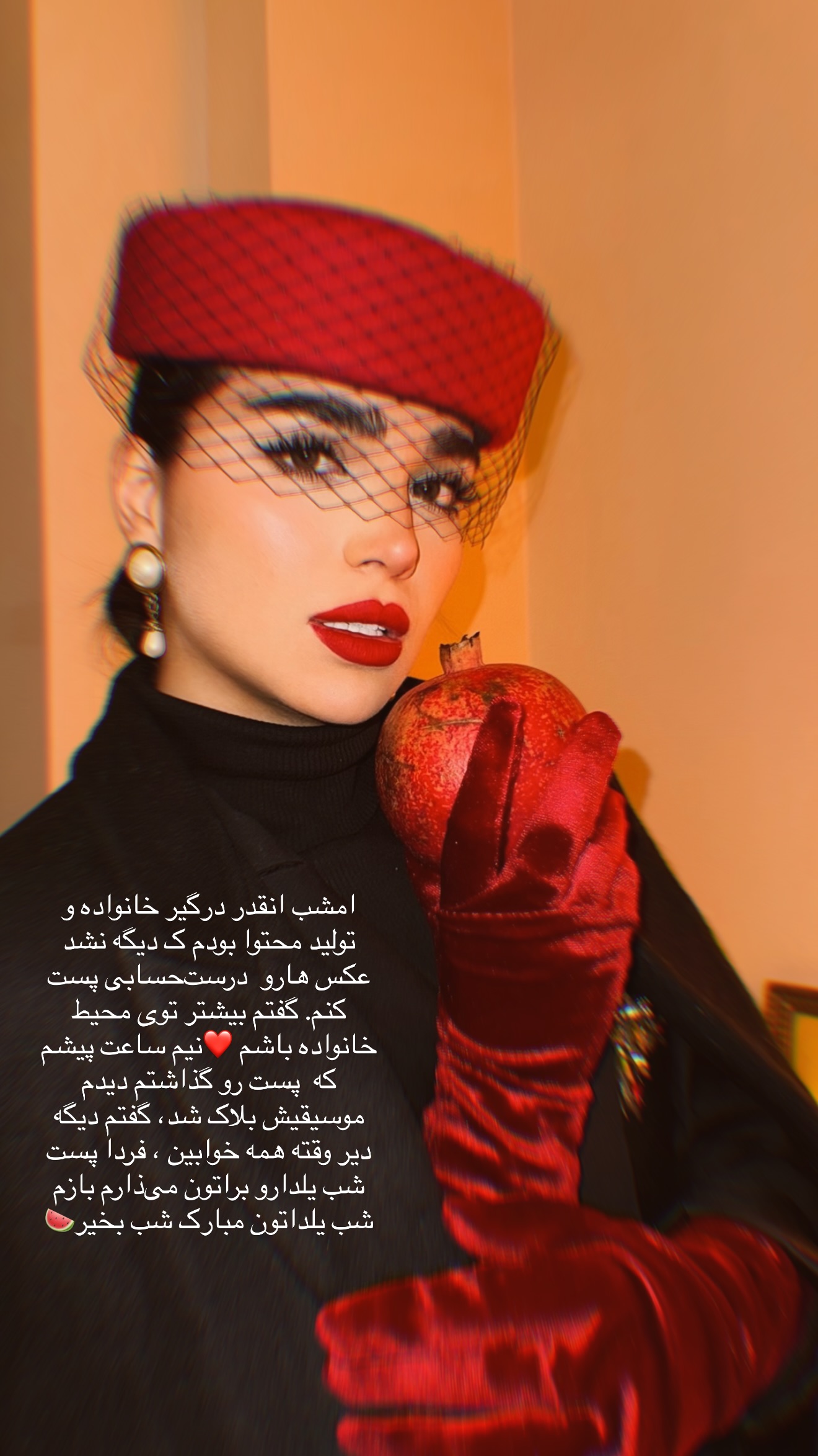  جدید ترین استوری اینستاگرام وینا محمدی