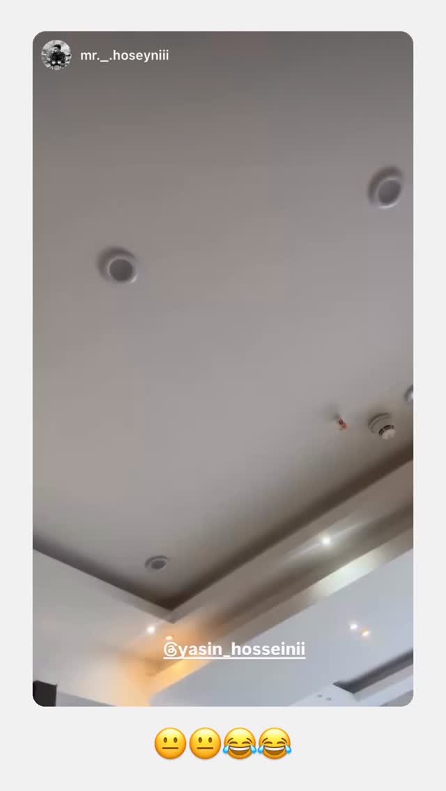 جدید ترین استوری اینستاگرام یاسین حسینی