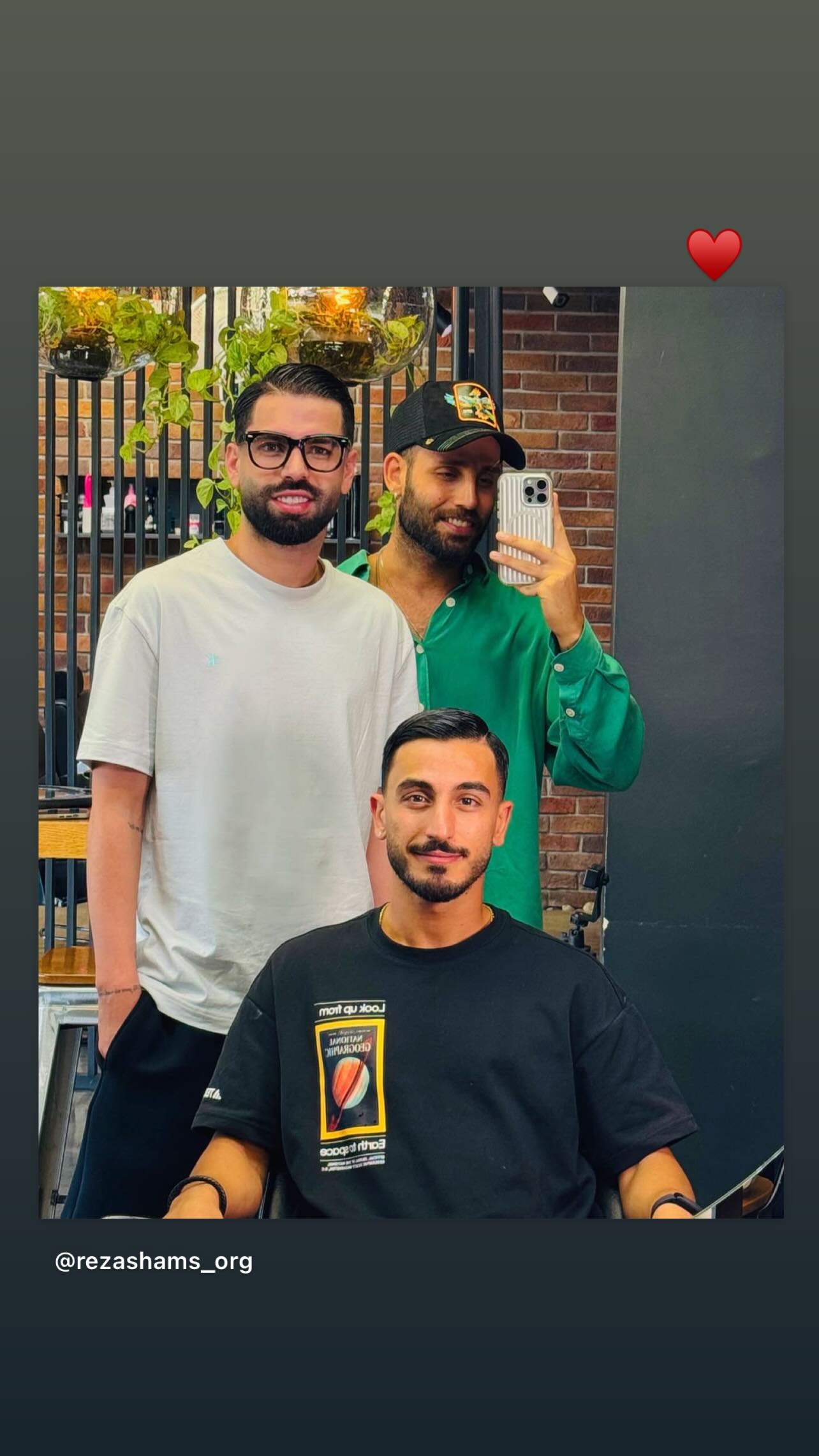  جدید ترین استوری اینستاگرام یاسین سلمانی
