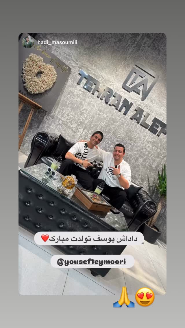  جدید ترین استوری اینستاگرام یوسف تیموری
