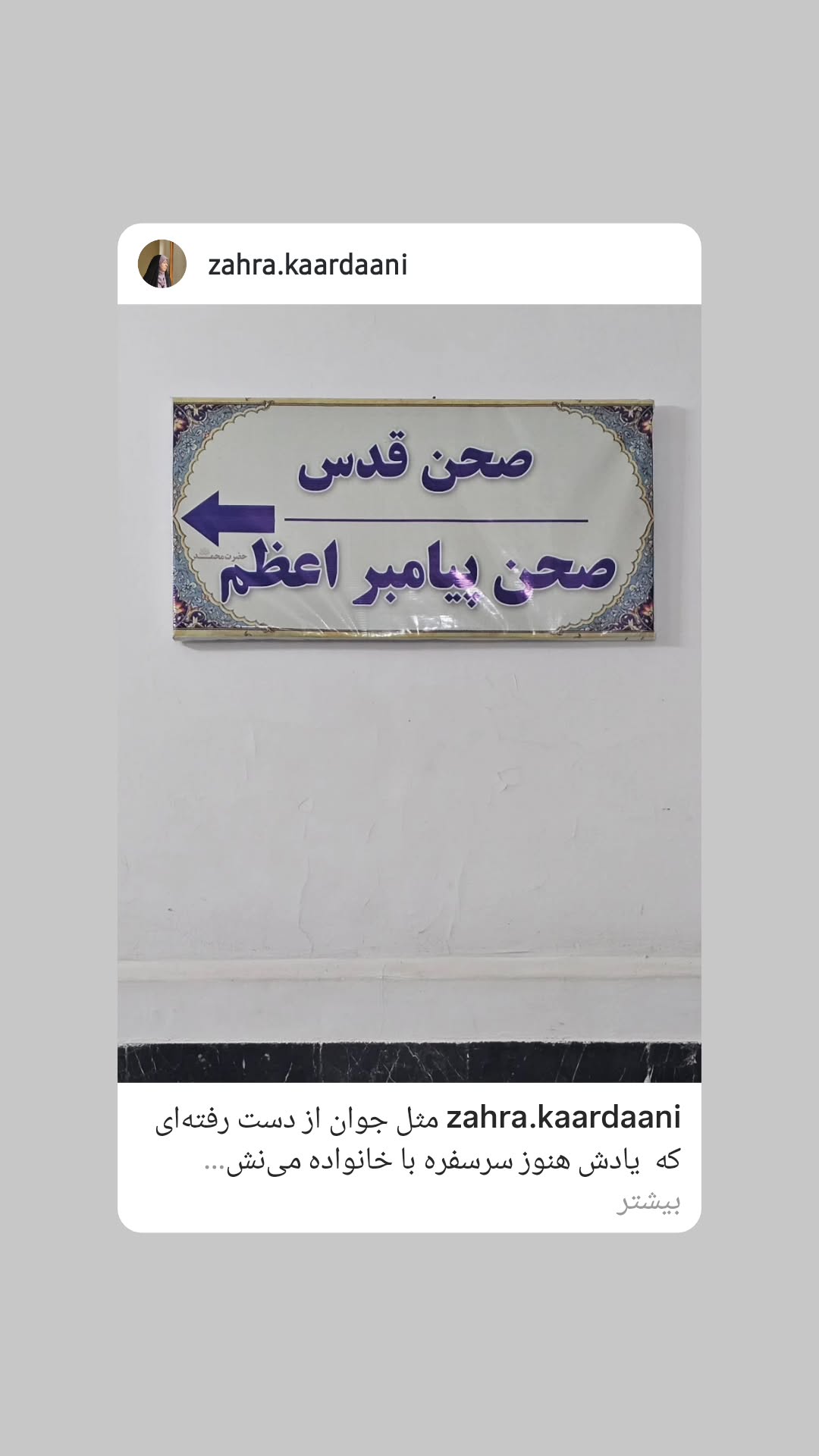  جدید ترین استوری اینستاگرام زهرا کاردانی