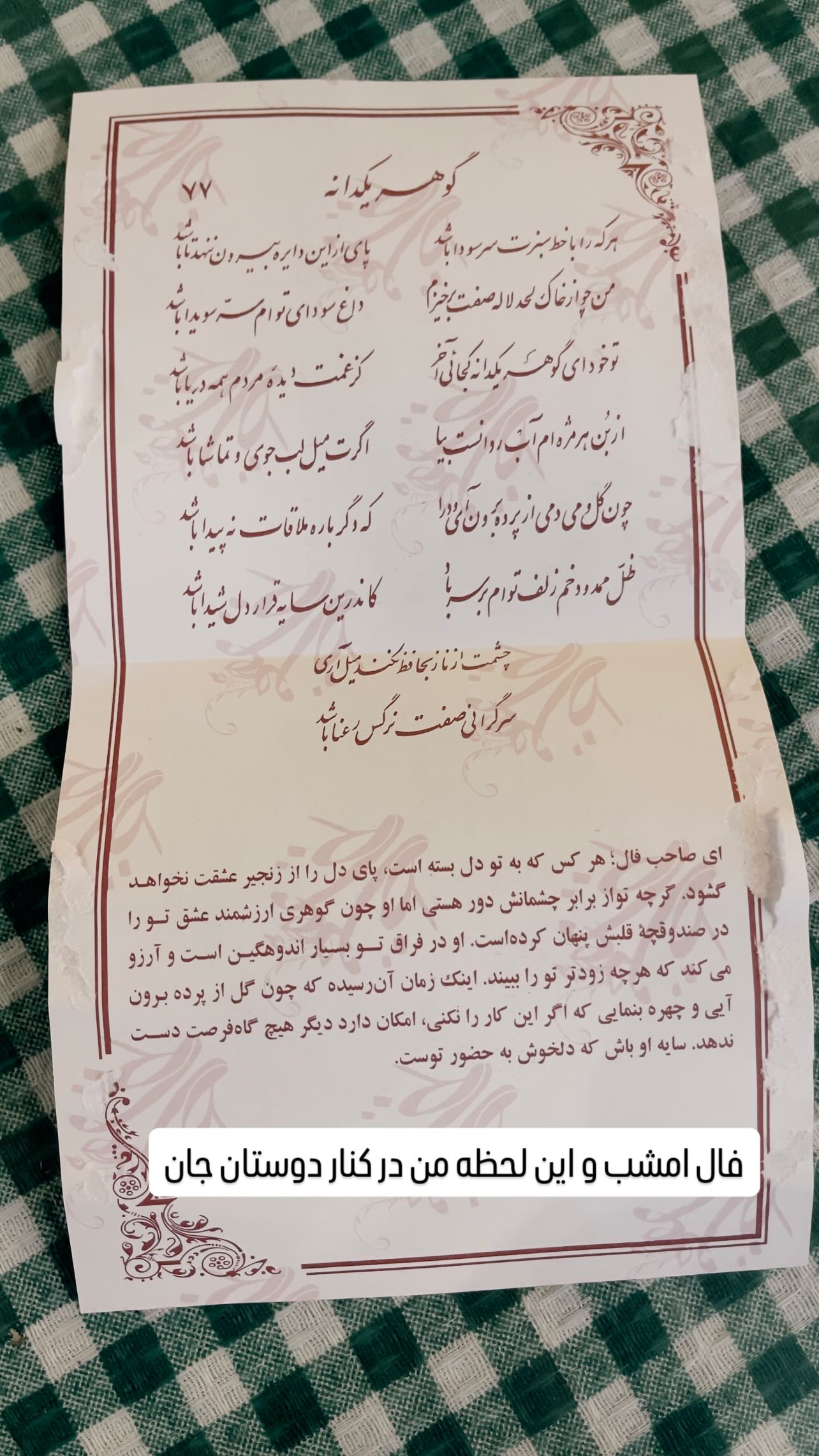  جدید ترین استوری اینستاگرام زهرا شوقى