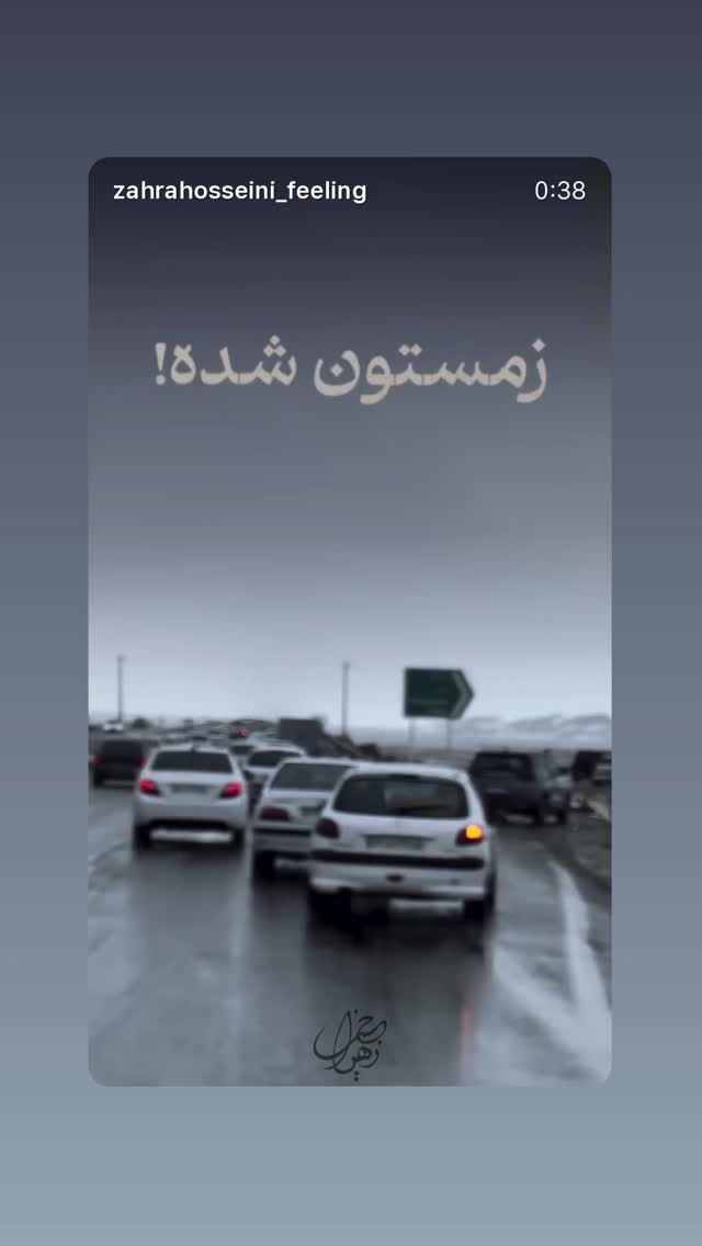  جدید ترین استوری اینستاگرام زهرا حسینی
