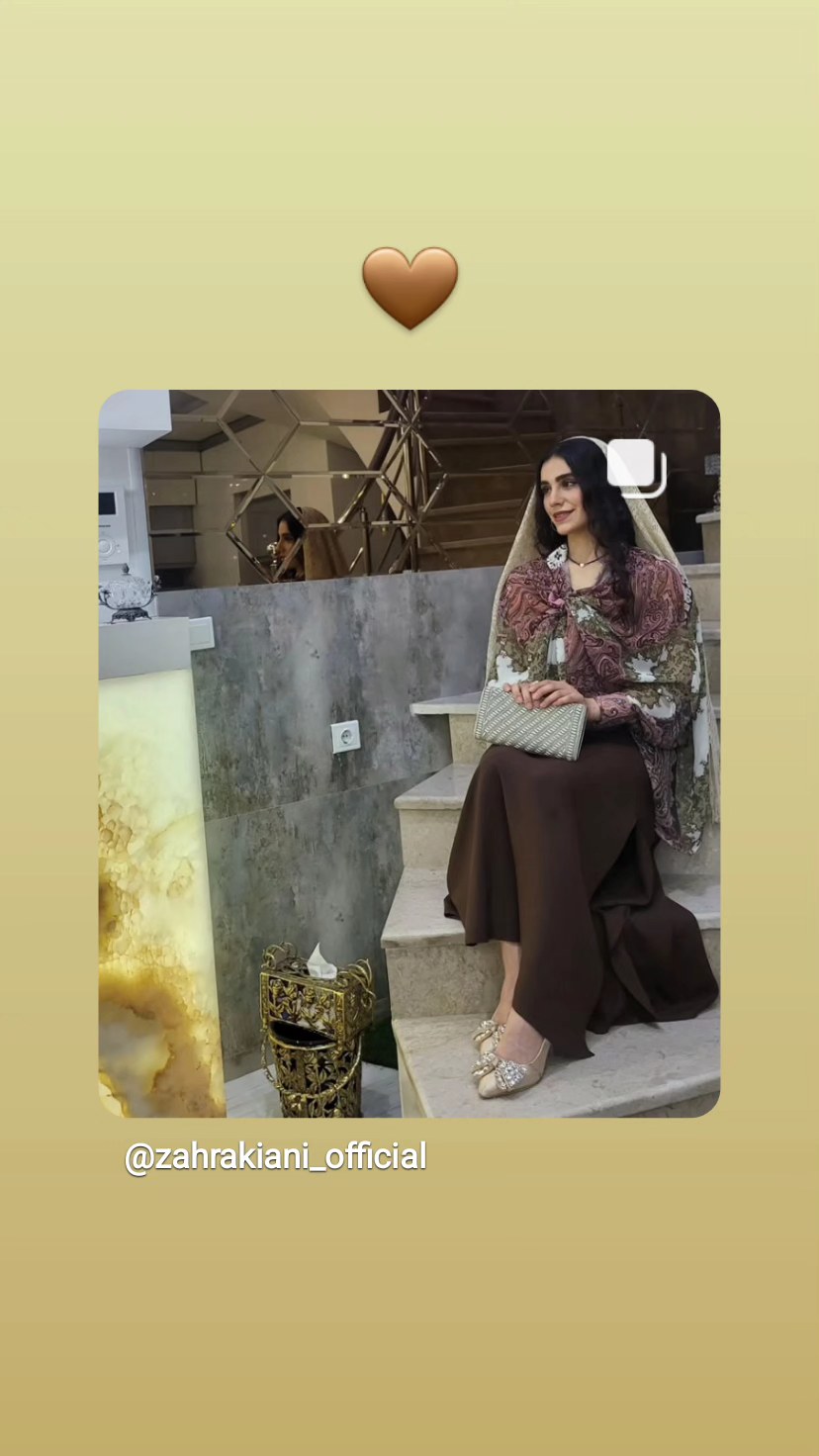  جدید ترین استوری اینستاگرام زهرا کیانی
