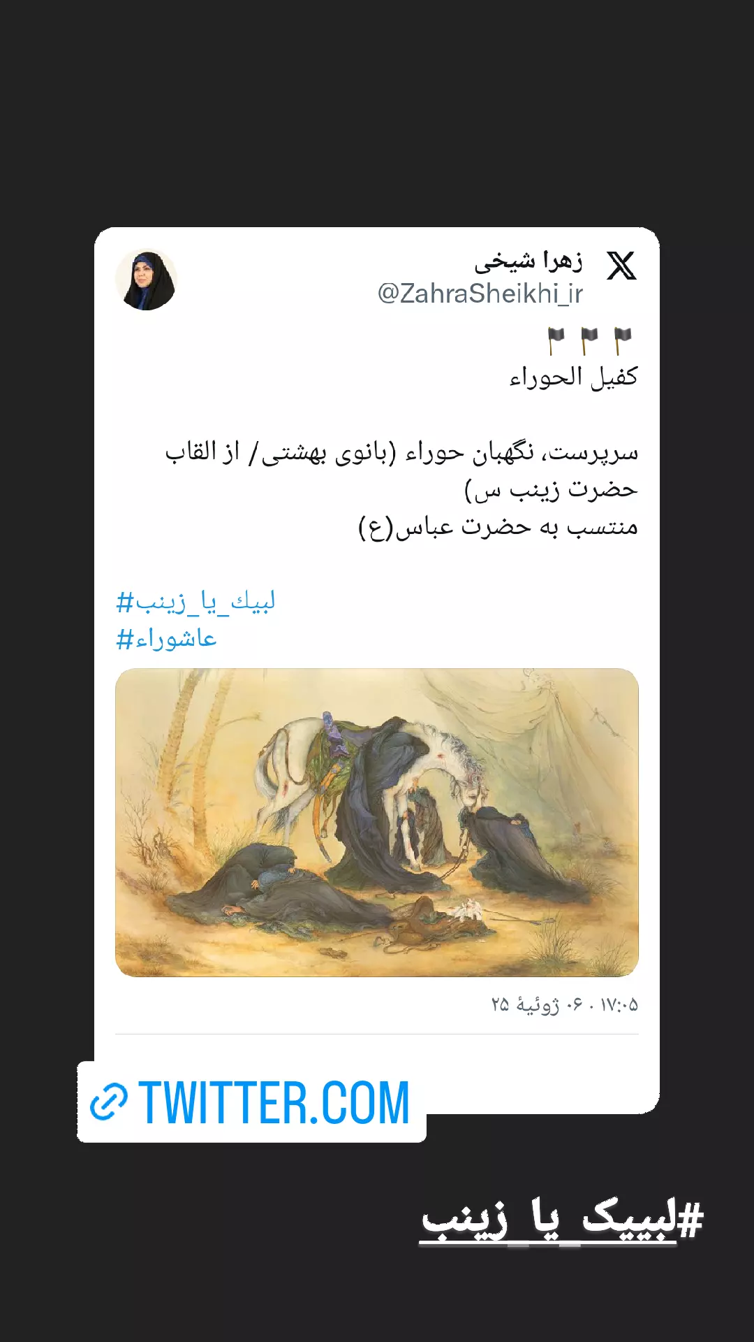  جدید ترین استوری اینستاگرام زهرا شیخی مبارکه