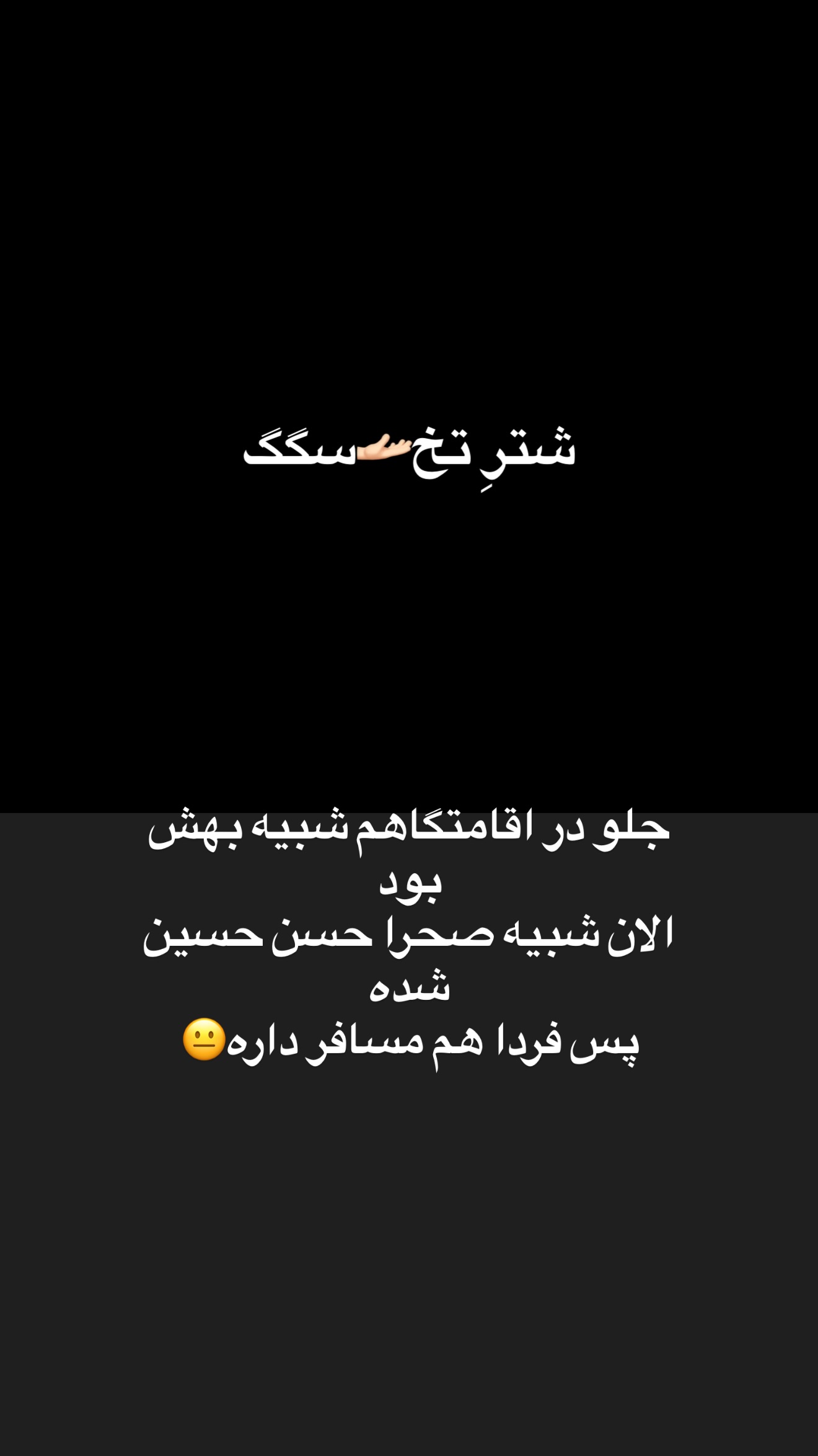  جدید ترین استوری اینستاگرام زهرا تاجیک