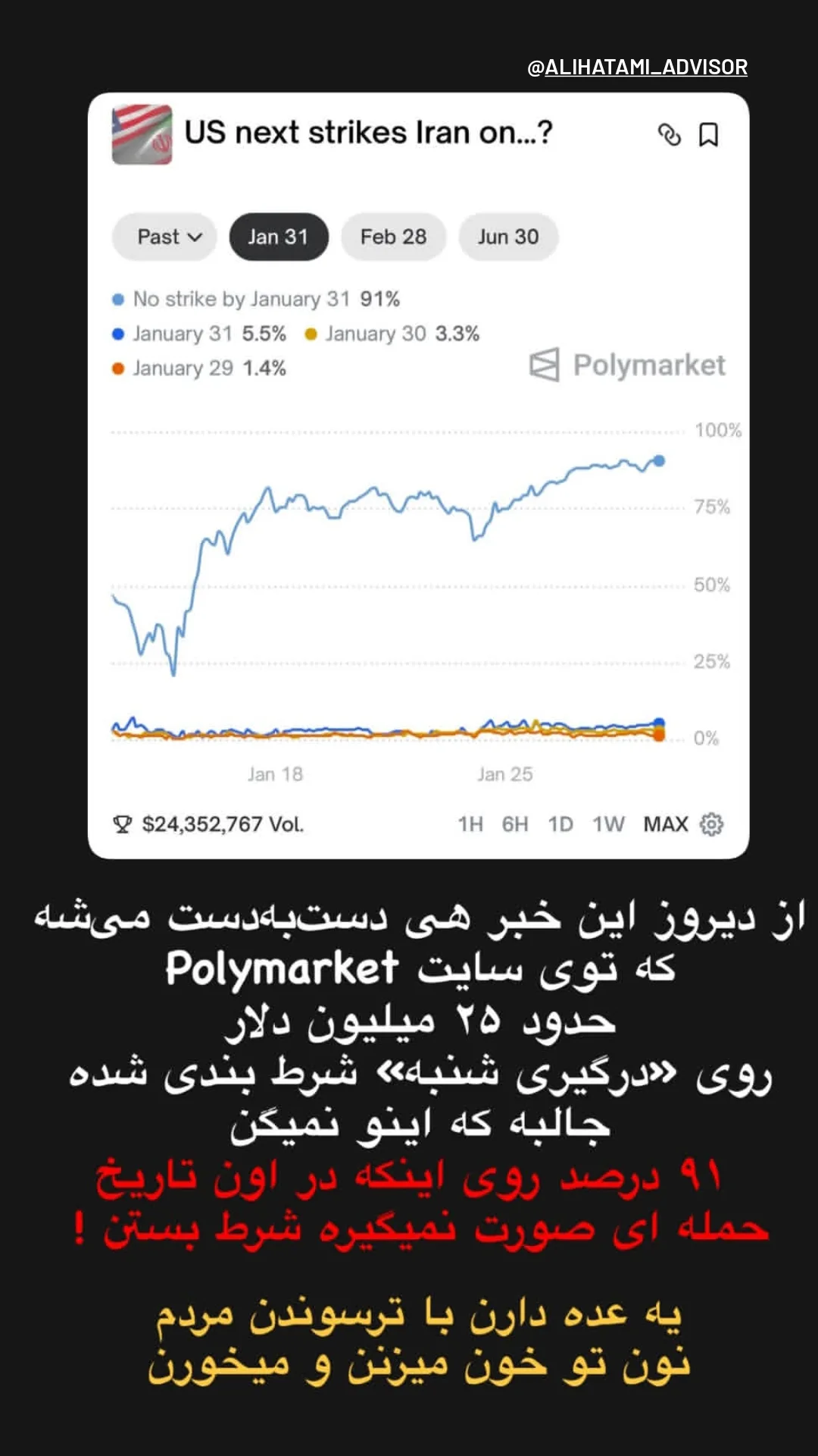  جدید ترین استوری اینستاگرام زینب دولتی