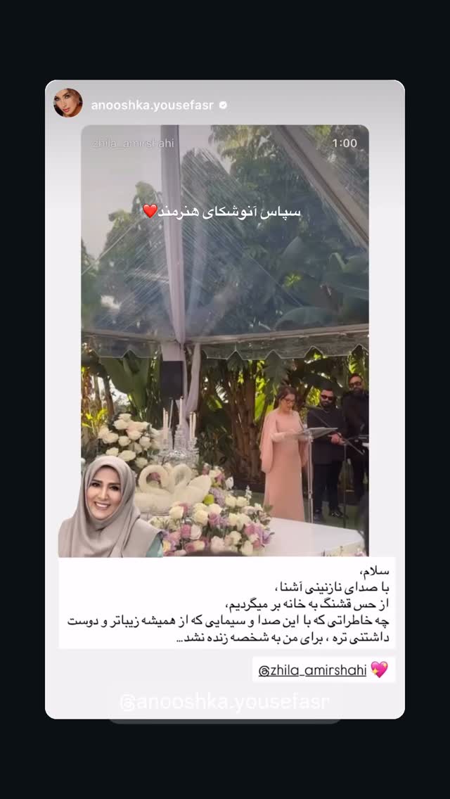  جدید ترین استوری اینستاگرام ژیلا امیرشاهی