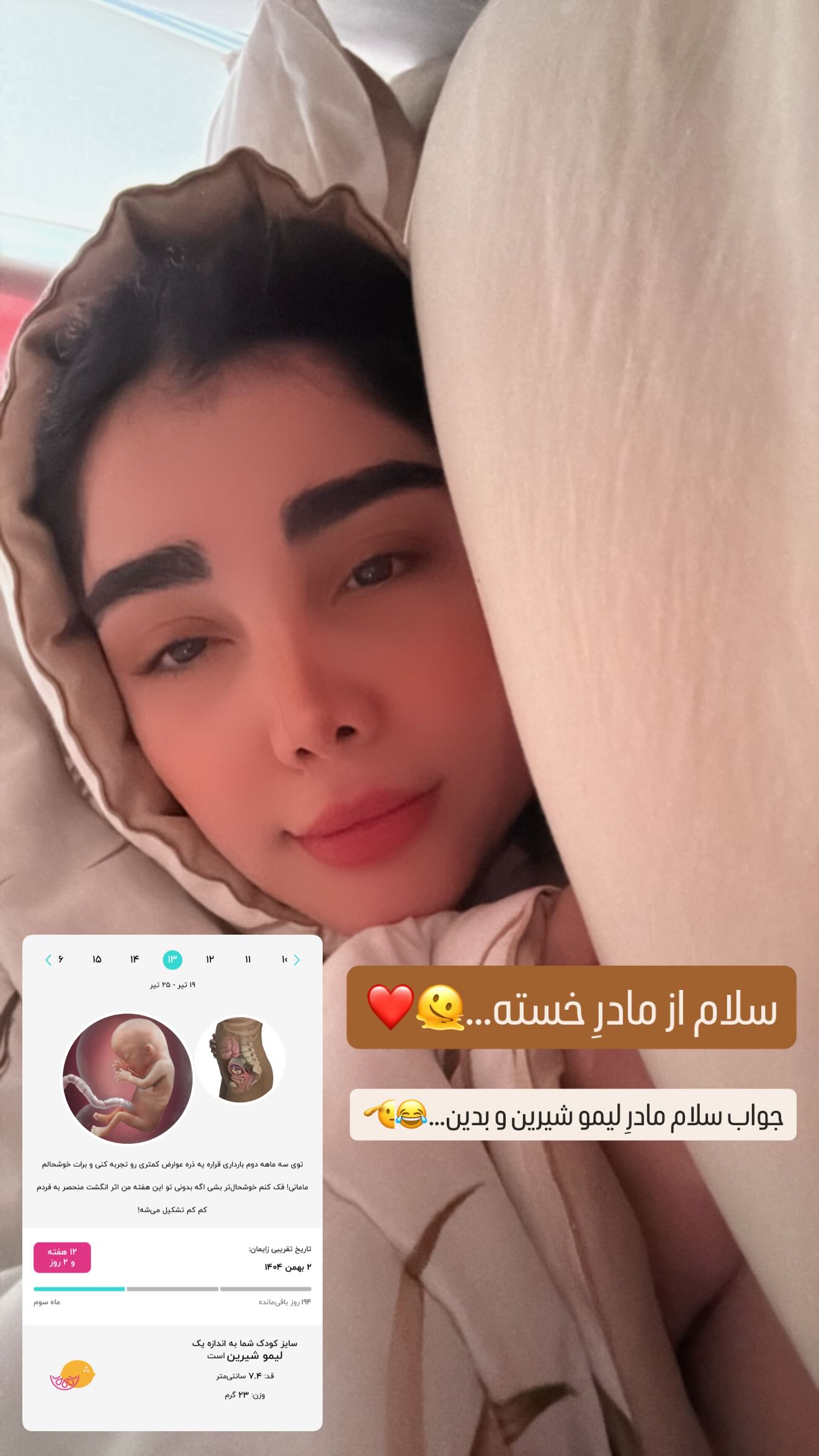  جدید ترین استوری اینستاگرام زهرا هرندی