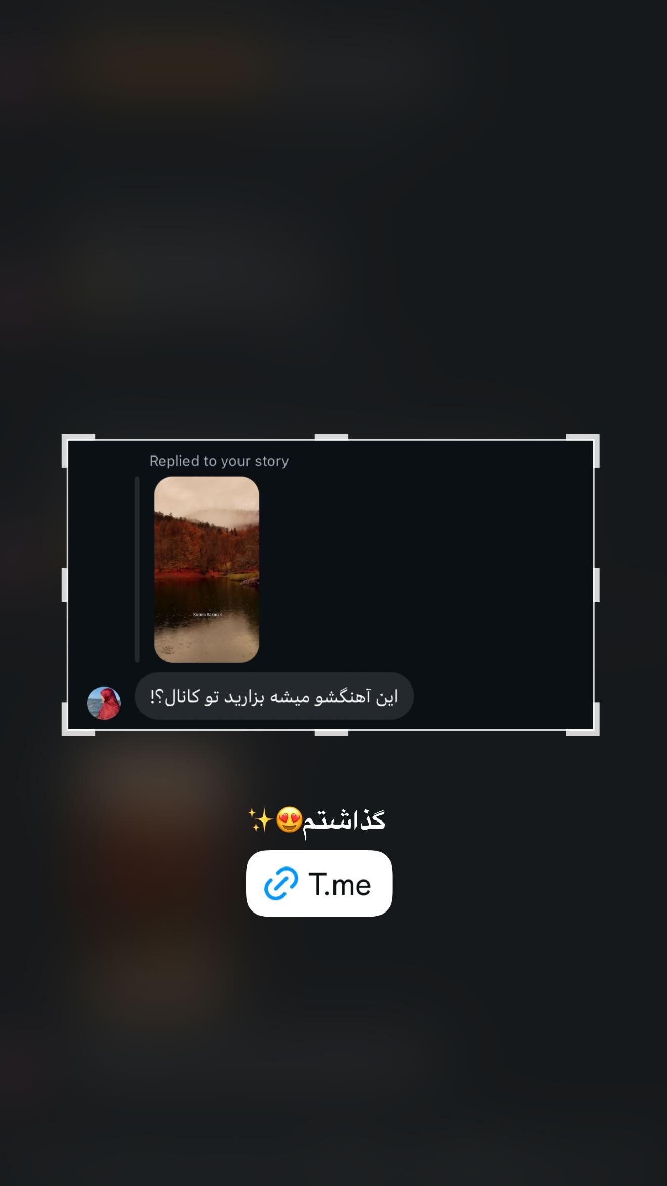  جدید ترین استوری اینستاگرام زهره سادات حسینی تبار